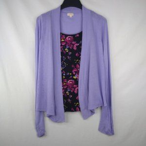 2 Pc Set - Cardigan & Camisole Size: L